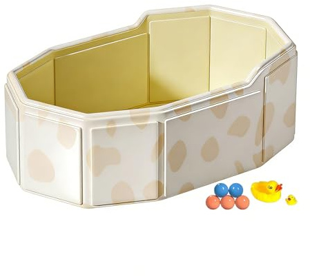 Bañera infantil para ducha, 75 x 45 cm, portátil, ahorra espacio, bañera plegable con tapón de drenaje, para niños, niñas, mascotas, gatos, perros, ducha, piscina, hogar, apartamento, viajes, camping