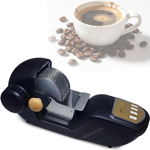 Coffee Roaster Machine for Home Use,1600w Hot Air Coffee Roaster with LED Control Panel,7-Level Adjustable Roast,Compact Portable Coffee Bean Roaster (300g Capacity)
