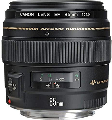 Canon EF 85mm f/1.8 USM Lens - Black (Renewed)