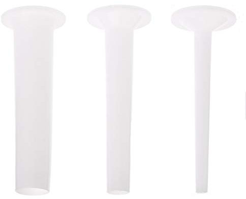 Sitrda - Tubo de relleno de salchichas de plástico (16 cm, para molinillo de carne hecho a mano, diámetro del tubo: 1 cm, 2 cm, 3 cm)