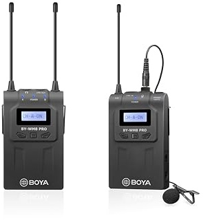 BOYA BY-WM8 Pro-K1 - Sistema de micrófono inalámbrico con diseño inteligente para cámara, color negro