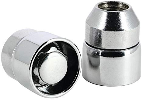 S SUMEX Juego de 4 Tuercas de 12x1.25 Antirrobo Premium de 14x1.50 L28 Acerados con Cabeza Rotativa Anti Mordazas con 2 Llave de Tulipa con 7 Puntas Redondas