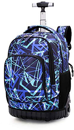 Dreneco School Bags for Boys Grils with Wheels, Rucksack for School Childrens, Luggage on Wheels Kids Trolley Backpack Rolling Children's Backpacks