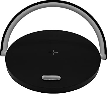 Nicoman LED Desk Lamp with Wireless Phone Charger & USB Port Charging, Touch Control, Dimmable Lamp for Kids, Adults Reading Study Desk Light |Office School Bedroom Decoration| (Wood)
