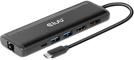 Club3D CSV-1597 USB Gen 1 Typ-C 8-in-1 MST Dual 4K60Hz Display Travel Dock