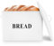 Herogo Bread Bin, Extra-Large Metal Bread Box for Kitchen, Vintage Tall Loaf Holder with Lid, Space Saving White Loaf Storage Bins for Countertop, Holds 2 Loaves, 33x24.5x19 cm