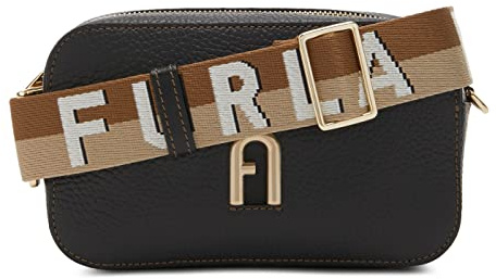 Furla Primula Mini Crossbody Bag Webb Nero + Corda Naturale