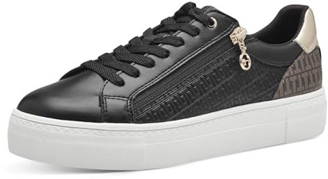 Tamaris Damen Schnürer Vegan schwarz 39