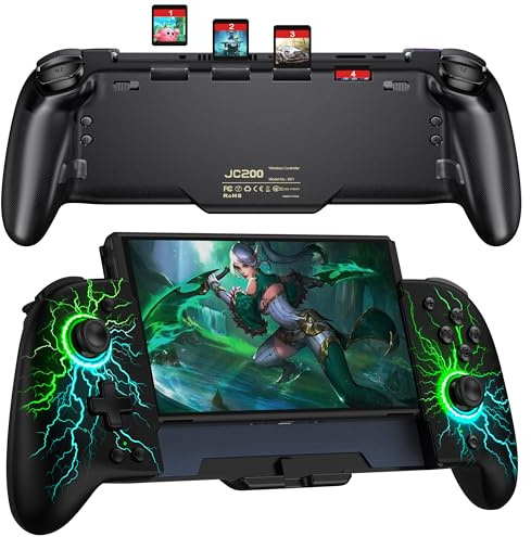 Elegamefy One-Piece Controller für Nintendo Switch/OLED - Wireless Switch Controller mit Hall Effekt Joysticks (Keine Totzone), programmierbaren, Turbo, Vibration