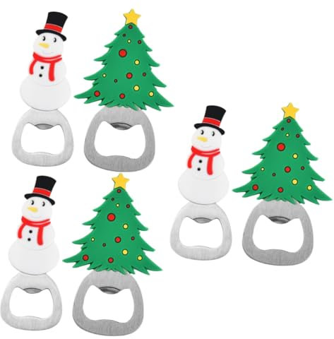ABOOFAN 6stücke Weihnachts-flaschenöffner Praktischer Flaschenöffner Für Bier Und Wein Für Partys Und Und Leicht Und Tragbar Weihnachtsbaum Und -design