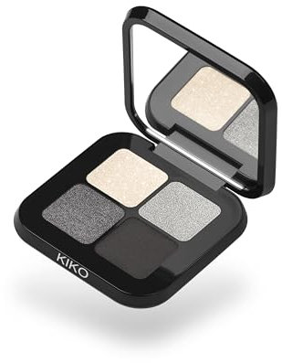 KIKO Milano Bright Quartet Eyeshadow Palette 04 | Palette Avec 4 Ombres À Paupières Cuites Pour Utilisation Sèche Et Humide