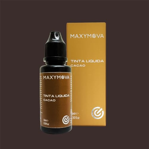 MAXYMOVA Tinta liquida professionale per sopracciglia, formula a lunga durata, 9 tonalità intense per sopracciglia definite, eleganti e dall’aspetto naturale (Cacao)