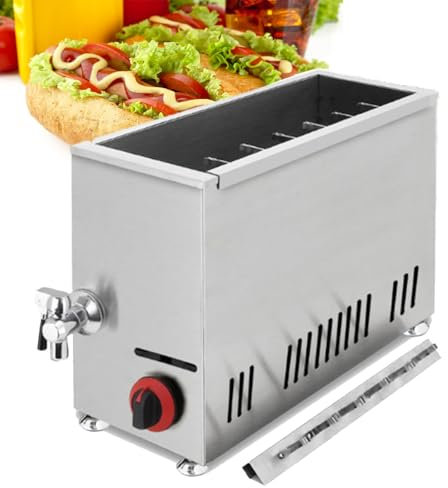 ZyKnaurral Freidora de palitos para Hot Dogs con Queso Totalmente automática, máquina para Hot Dogs con Queso, Temperatura Ajustable, freidora a Gas para restaurantes, Tiendas, hogares, etc.