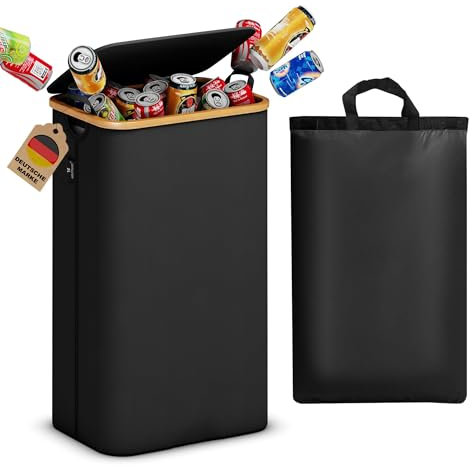 ADEL DREAM contenitore per rifiuti da cucina Raccoglitore di bottiglie per bottiglie vuote contenitore per rifiuti da cucina Nero
