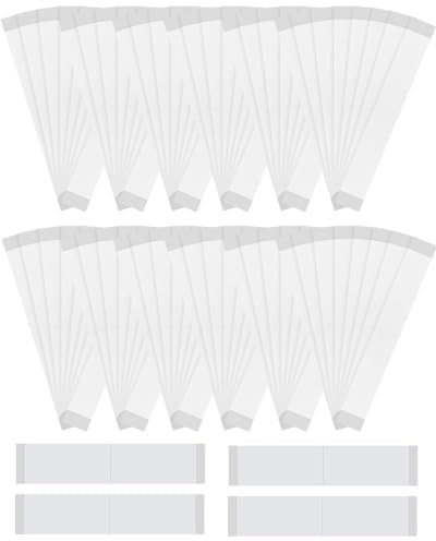 MYGLOAR 100 Stück doppelseitiges Klebeband für Körper und Kleidung, transparentes Körperband, geeignet für alle Arten von Stoffen und empfindlicher Haut, starke Selbstklebung und starke Retention,