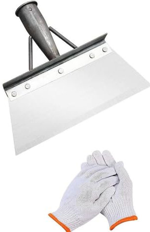 Outdoor Garden Cleaning Shovel, 23cm Multifunctional Garden Shovel Moss Scraper Patio Weed Remover Tool With Gloves Not Included Handle for Weeding Scraping