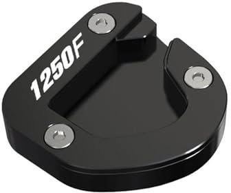 JHYBDP Motorrad-Seitenständerfuß-Verlängerungspolster Für Suzuki GSX1250F FA GSX 1250 F GSX1250 FA 2007-2016 Motorrad Fußpolster Verlängerungsplatte(Schwarz,X-1)