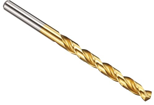 PATIKIL 6,8mm Punta da Trapano, M42 Acciaio ad Alta Velocità al 8% di Cobalto con Gambo Dritto 135° Rivestito in Nitruro di Titanio (TiN) per Acciaio Inossidabile in Metallo Duro - 1 Pezzo