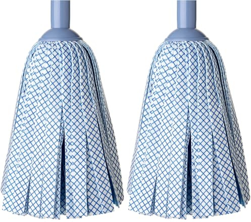 TATAY Franges de Balai Absorbantes Synthétique Bleu (Lot de 2)