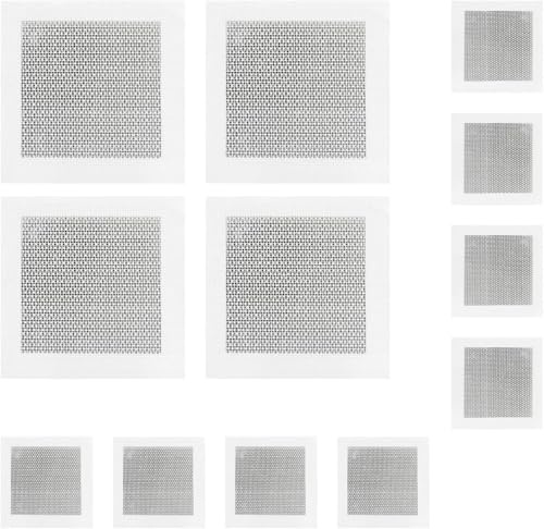 12Pcs Self-Adhesive Wall Repair Patch – Drywall Repair Kit with Aluminum Mesh, 2和6 Inch Sizes for Ceiling and Wall Hole Patching, Easy DIY Plasterboard Repair Solution