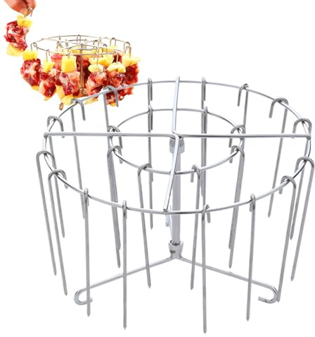 Rack friggitore ad aria - resiste a temperature elevate in acciaio inossidabile in piedi barbecue rack | Porta -piede per la a sospensione verticale per, cottura all'aperto, campeggi