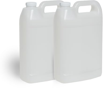 FastRack 1 Gallon Water Jug (Pack of 2) | F-Style Reusable Plastic Jug with lid for Liquids | Heavy-Duty Water Container for Storage, Camping | BPA-Free Gallon Jugs with Lid