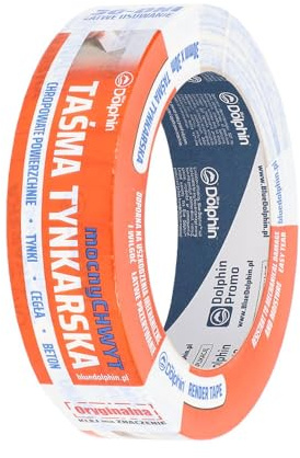 Blue Dolphin 30 Tage Profi-Putzband Abdeckband Stuckateurband für Putz Stein Beton Ziegel Holz (30 mm x 30 m)