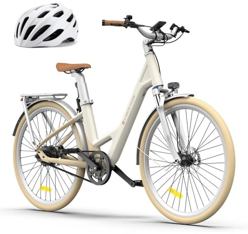 A Dece Oasis ADO E-Bike Air28 Ultra Elektrofahrrad,Pedelec Riemenantrieb,Citybike,e Bike 28 Zoll, 3 Gang, Automatikschaltung, 250W,25KM/H,ADO APP,LCD,Heckmotor, Gepäckträger, ebike Damen/Herren