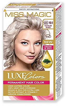 MISS MAGIC Tinte de cabello rubio platino con color argán