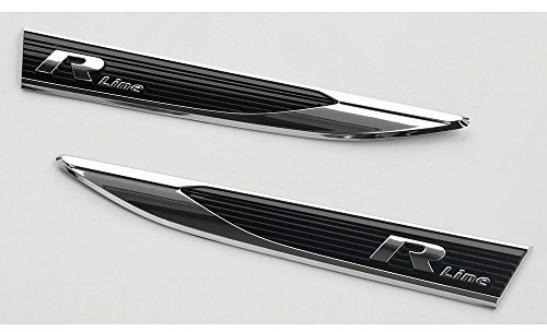 Volkswagen 2G0853688AFOD 2G0853689AFOD R-Line Plaketten Set seitlich Kotflügel Emblem Tuning Logo