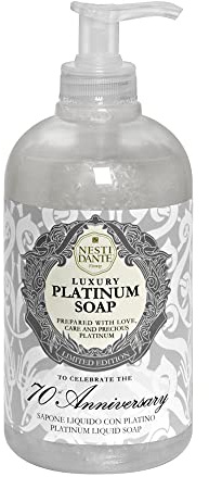 Nesti Dante Luxury 70th Anniv. Platinum (Liquid Soap/Flüssigseife 500 ml, Unisex, für alle Hauttypen geeignet) 661213