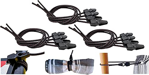 Magma 12 Elastische Spannseile mit Schnellverschlüssen | Robuste Spanngurte für Gepäck, Plane, Zelt, Boot, Fahrrad und LKW | wasserdichte & langlebig | Auch für Eisenwaren, Wohnwagen & Ladung (12)