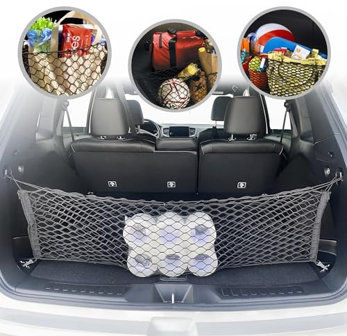 Envelope Style Automotive Elastic Trunk Mesh Cargo Net for Honda Passport 2019-2025 - Premium Trunk - Luggage Net for SUV