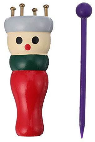 HEALLILY 2 Sätze Für Holzpuppen Faden Französische Strickpuppe Strickwerkzeugset Geschenke Französisches Strickholz Strickpuppe Aus Holz Planke Häkeln Hölzern Frankreich Selbstgemacht