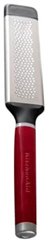 KitchenAid Rallador de Queso Fino de Doble Dirección de Acero Inoxidable, Rojo