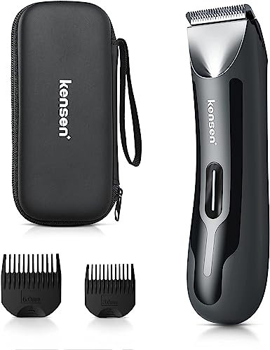 KENSEN Rasoio Elettrico Barba Depilatore Corpo Uomo, con illuminazione a LED, Uso Umido e Asciutto per Viso, Torace, Ascelle, Gambe (RFCD-9088)