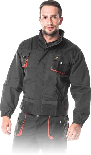 REIS FORECO-J Veste de protection | Veste de sécurité | Blouse de sécurité | Grammage 260 g | Noir/gris clair | Taille M
