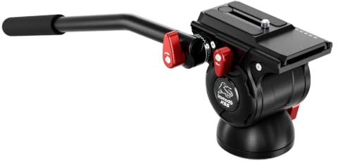 IFOOTAGE Komodo K5S Video-Fluidkopf,Kamera-Stativ-Fluidkopf mit Schnellwechselplatte für Professionelle Fotografie, Inhaltserstellung,Vlogging und Videoproduktion