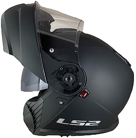 LS2 HELMTS Casco Abatible Strobe 2 Taglia XL (61/62) Nero Opaco Omologazione 22.06