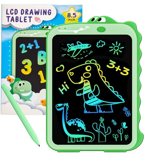 LCD Writing Tablet 8.5inch Colorful Screen Doodle Pad Drawing Board for 3-8+ Year Old Boys Girls(Latest Appearance Green)