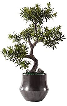 Artificial Bonsai Tree Artificial Plant Zen Welcoming Songshan Stone Bonsai Ornaments Japanese Hotel Corridor Aisle Porch Landscape Potted Plants Fake Bonsai Tree