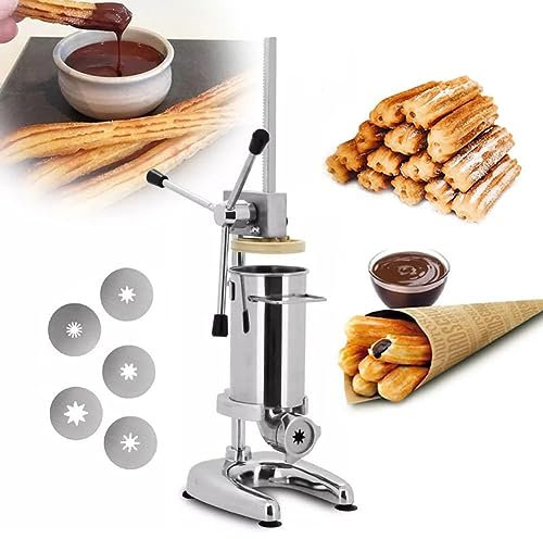 Donut commercial avec 5 moules – Remplissage de saucisses espagnoles en acier inoxydable pour usage domestique et professionnel