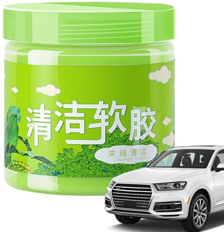 Gel de limpieza de coche, masilla de gel de limpieza de coche de fuerte viscosidad, reutilizable, limpiador de ventilación de coche, gel removedor de detalles de automóvil portátil para limpieza de