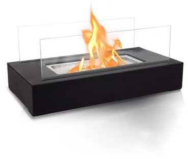 AVOID Bioethanol Tischkamin Indoor & Outdoor – Rauchfreier & geruchloser Ethanol Kamin für Wohnzimmer, Balkon Deko, Gartendeko & Terrassendeko – Langlebiges Tischfeuer als Feuerschale Ersatz