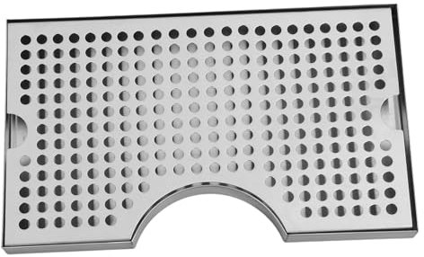 KICHOUSE Stainless Steel Drip Tray for Kegerator Versatile Beer Dispenser Accessory Anti- and Machines Sleek Minimalist Style