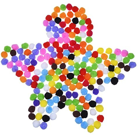 BELLIFFY 200 Stück Bunte Pompons Zum Basteln Flauschige Kleiner Pomponbälle Für Selbstgemacht Kunsthandwerk Vielseitige Deko Für Kleidung Schuhe Hüte Und Accessoires