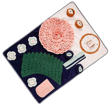 VERDANVERSE Snuffle Mat Für Hunde Interaktive Futter-schnüffelmatte Aus -Fleece Großflächig Fördert Langsames Fressen rutschfest Für Mentale Geeignet Für Kleine Und Große Hunde