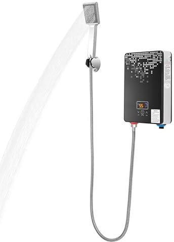 Repomanda Elektrisk Genomströmningsvärmare 6,5 kW 220 V Med LED-Display, Väggmontering, Kompakt Och Tryckbeständig, För Konstant Temperatur I Dusch Och Handfat