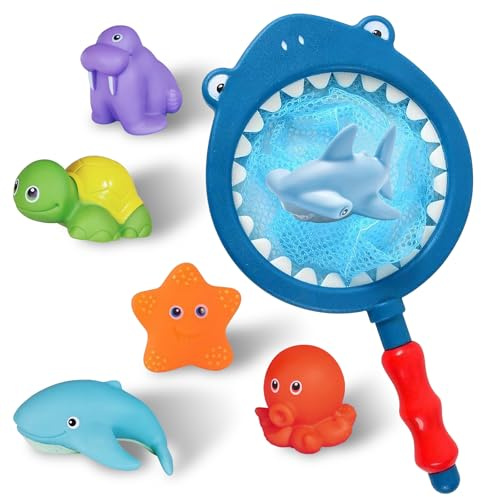 YATOSEEN 7 Giocattoli da Bagno per Bambini, Giocattoli da Acqua, Giocattoli da Vasca da Bagno, Giocattoli da Piscina per Bambini, Regali per Ragazzi e Ragazze