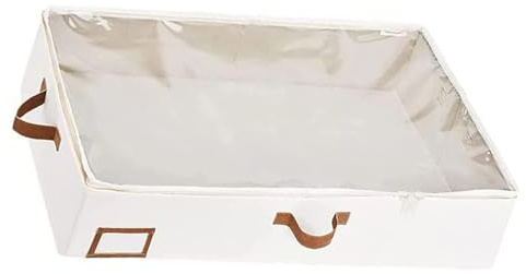 Rebellious Risparmio di spazio sotto l'unità di stoccaggio per l'organizzazione domestica, porta consolatore con finestra trasparente e comoda chiusura lampo